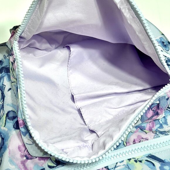 Vera Bradley ReActive Sling Backpack Fresh Cut Bouquet Canvas Garden Blue Floral - Picture 6 of 16